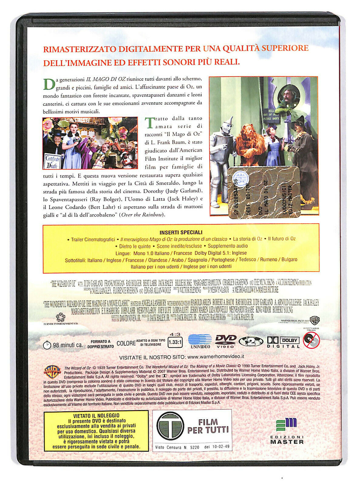 EBOND Il Mago Di Oz  DVD Editoriale D588840