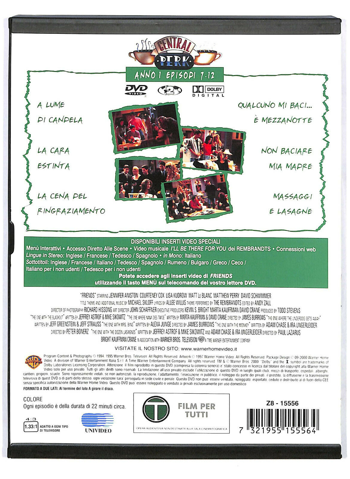 EBOND Friends  DVD Anno 1 Episodi 1-12 Snapper D588913