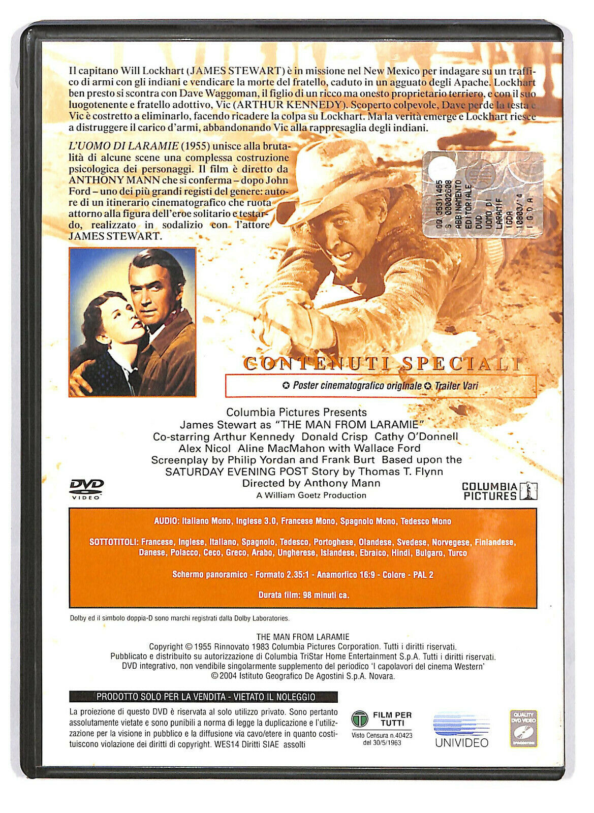 EBOND  L'uomo Di Laramie DVD  Editoriale D589004