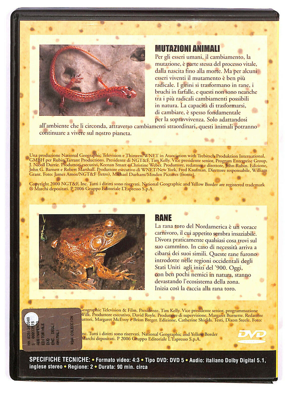 EBOND National Geographic - Mutazioni Animali-  Rane Vol. 18 DVD D589205