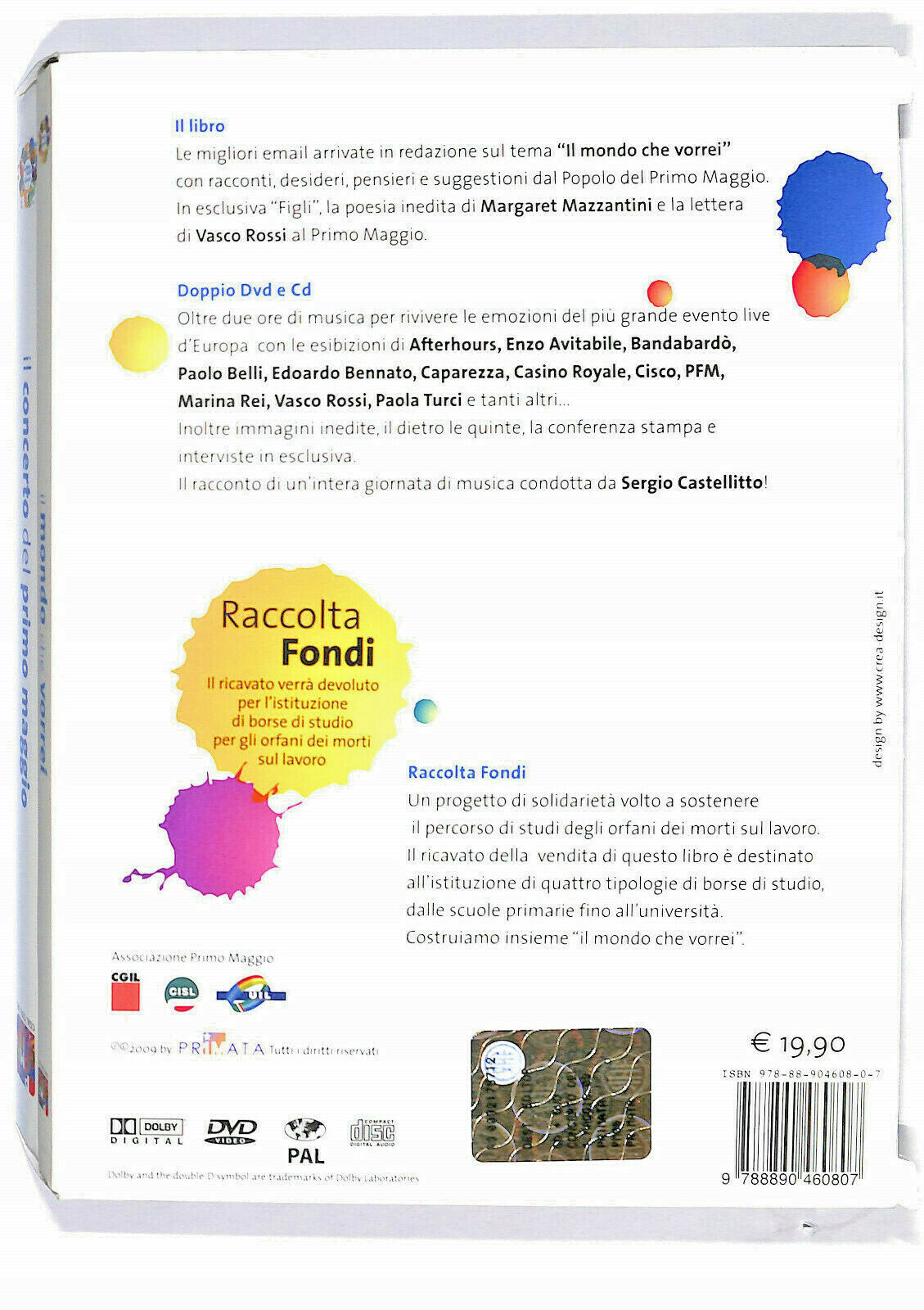 EBOND Il Mondo Del Primo Maggio 2009 Libro + 2 DVD + CD  DVD D589345