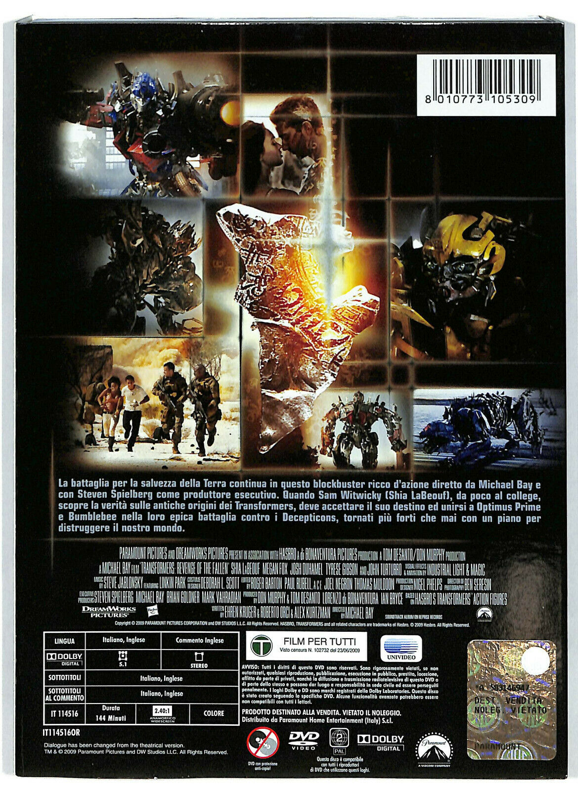 EBOND Transformers - La Vendetta Del Caduto  DVD D589437