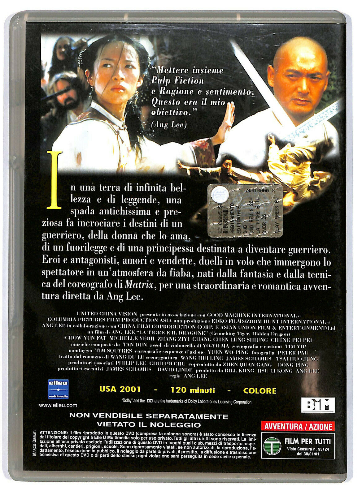 EBOND La Tigre e Il Dragone DVD  Editoriale D589624