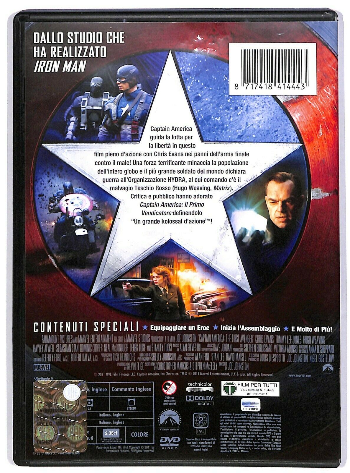 EBOND  Captain America - Il Primo Vendicatore  DVD D589752