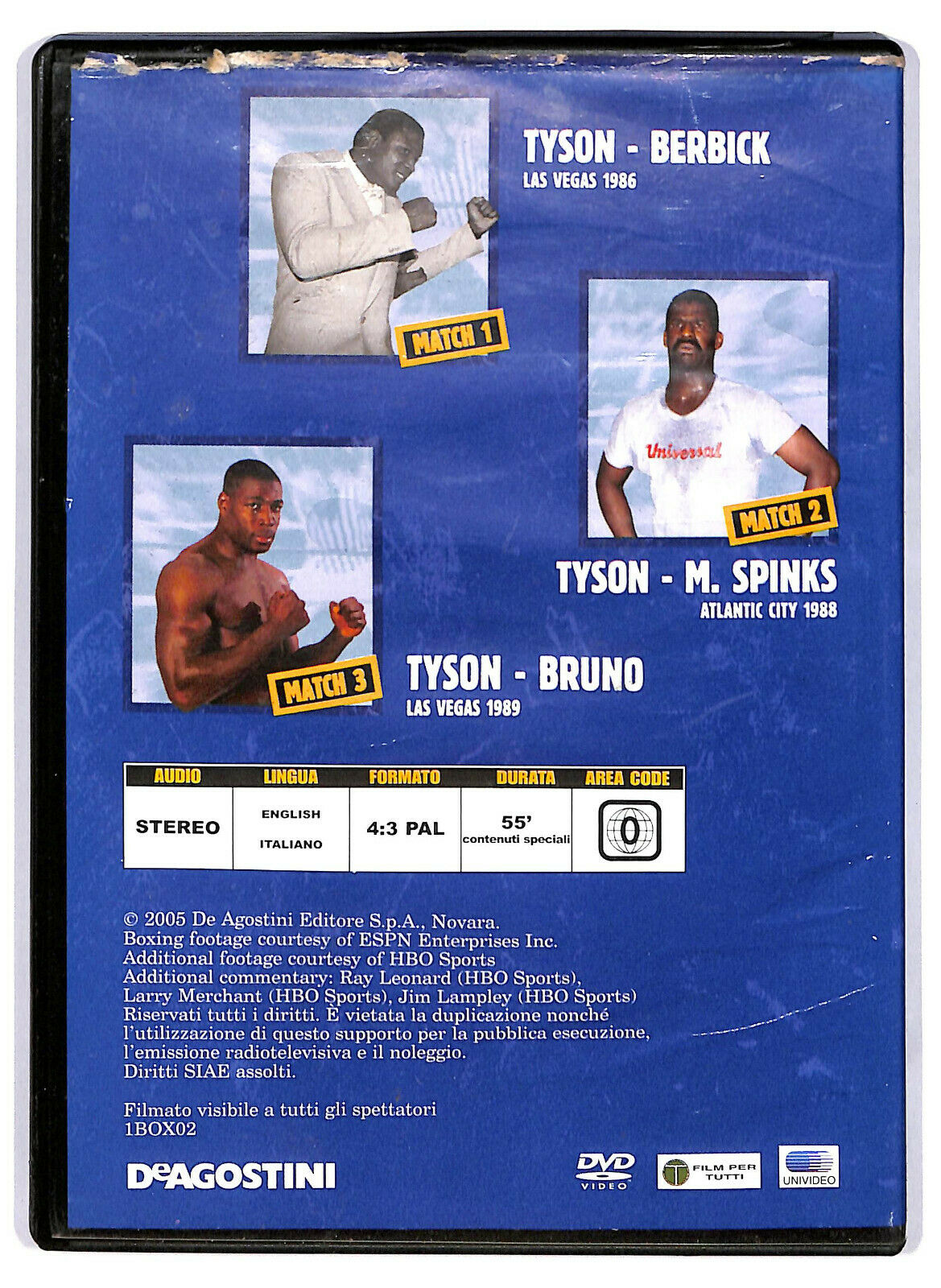 EBOND Box  Tyson -  Berbick 1986 DVD Editoriale D589933