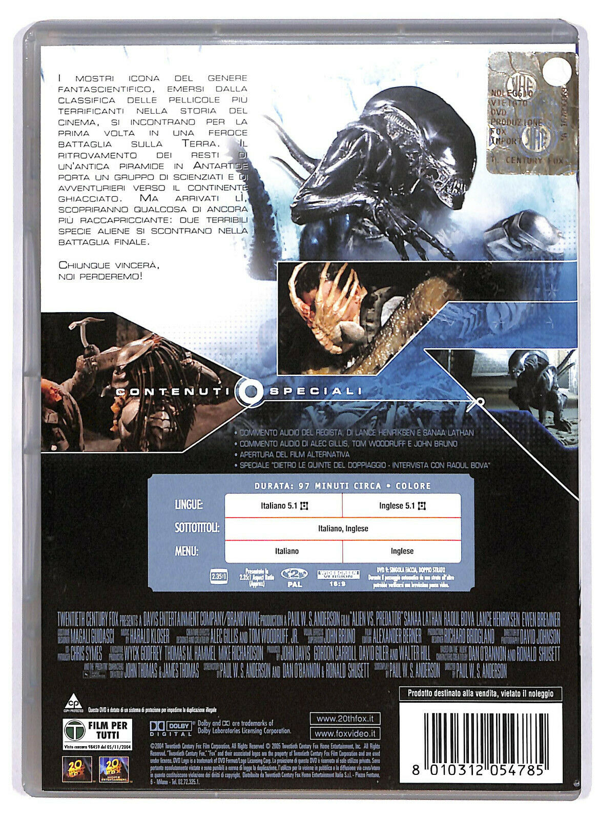 EBOND  Alien Vs Predator DVD D590120