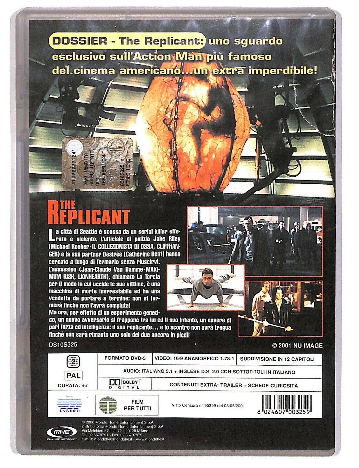 EBOND The Replicant. Jean-claude Van Damme DVD D590509