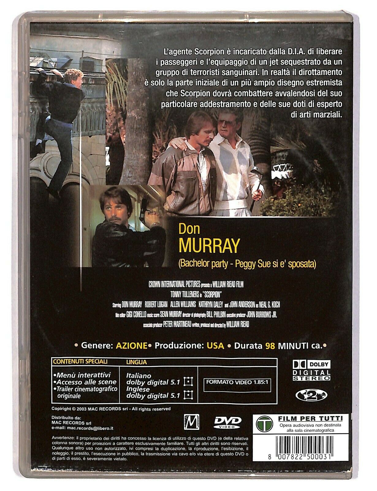 EBOND Scorpion Di Riead William Con Don Murray DVD D590510