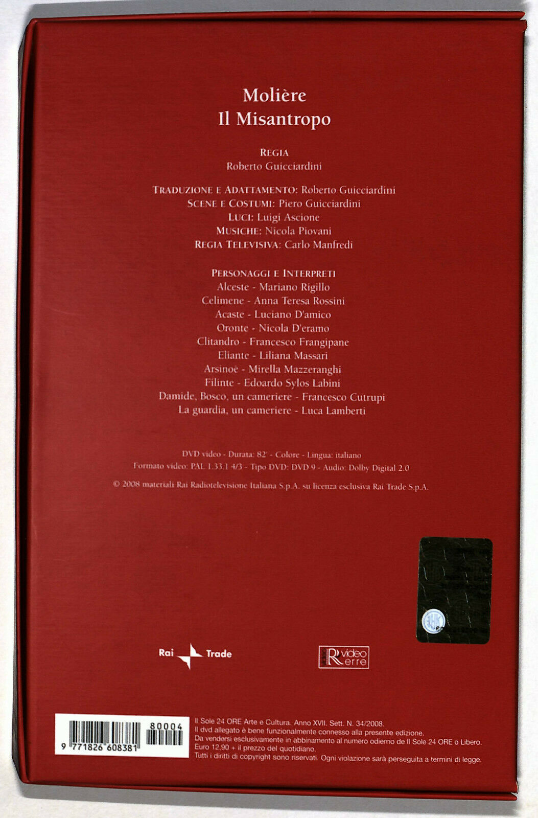 EBOND Storia Del Teatro- Moliere- Il Misantropo Vol.2  DVD Editoriale D590611