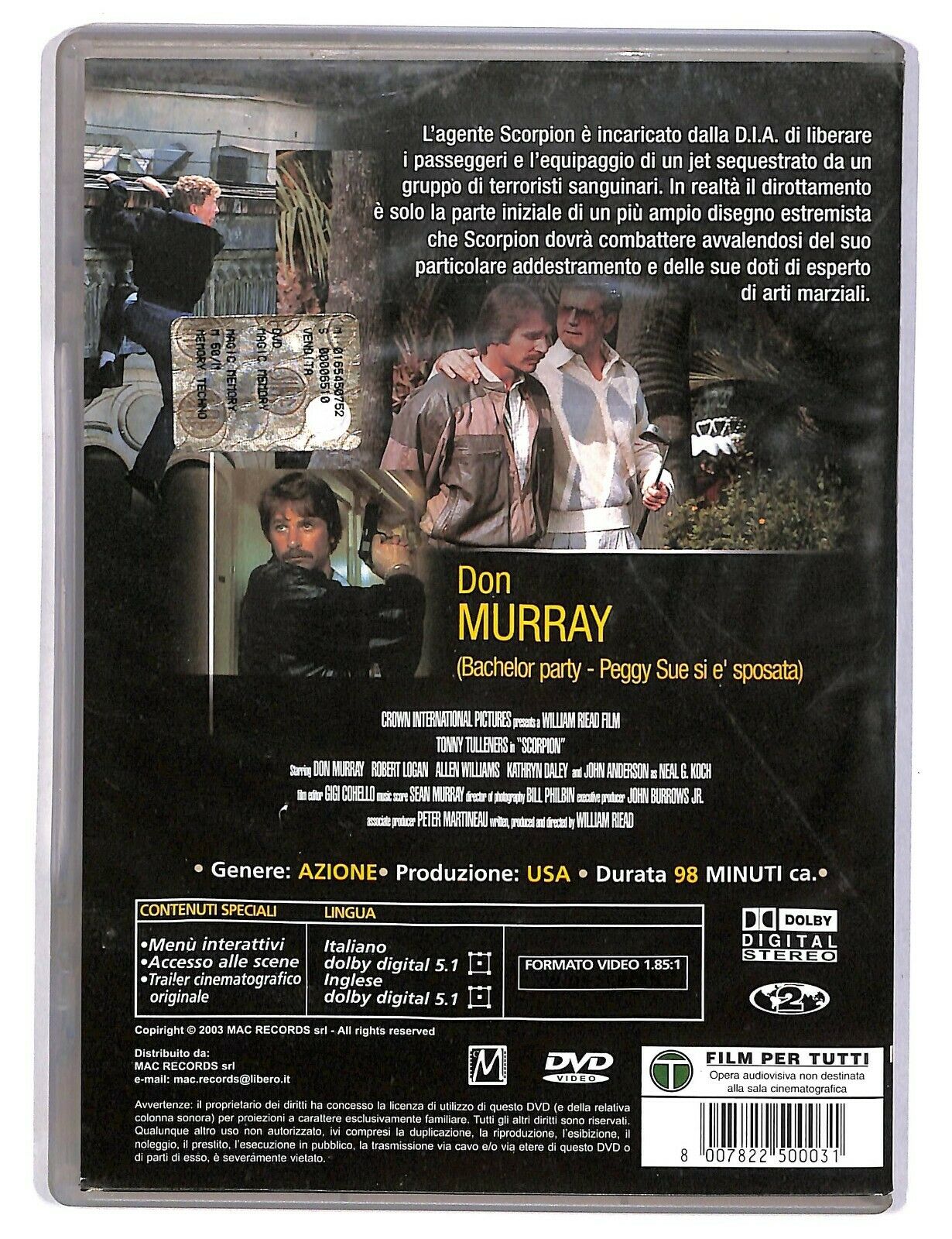 EBOND Scorpion Di Riead William Con Don Murray DVD D590805