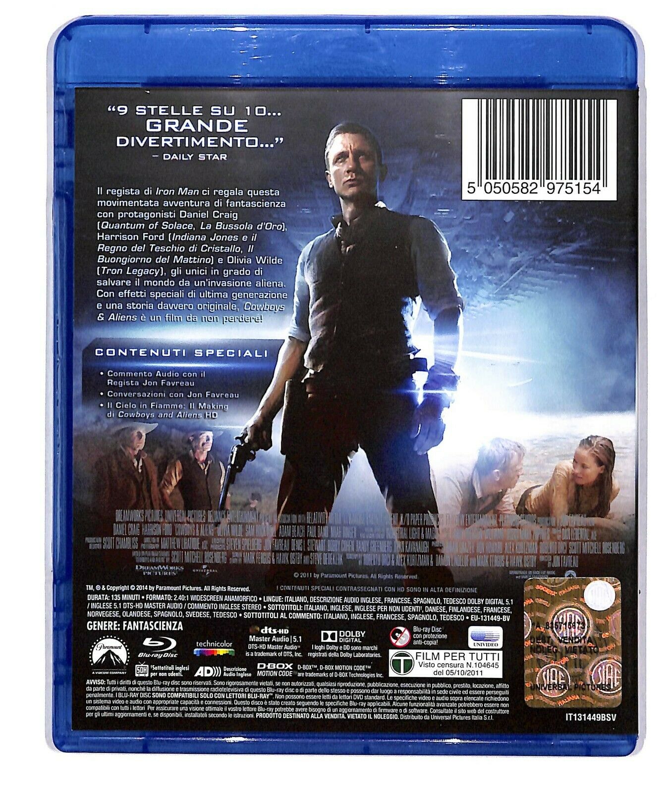 EBOND Cowboys & Aliens Extended Director's Cut BLURAY BLURAY D590815