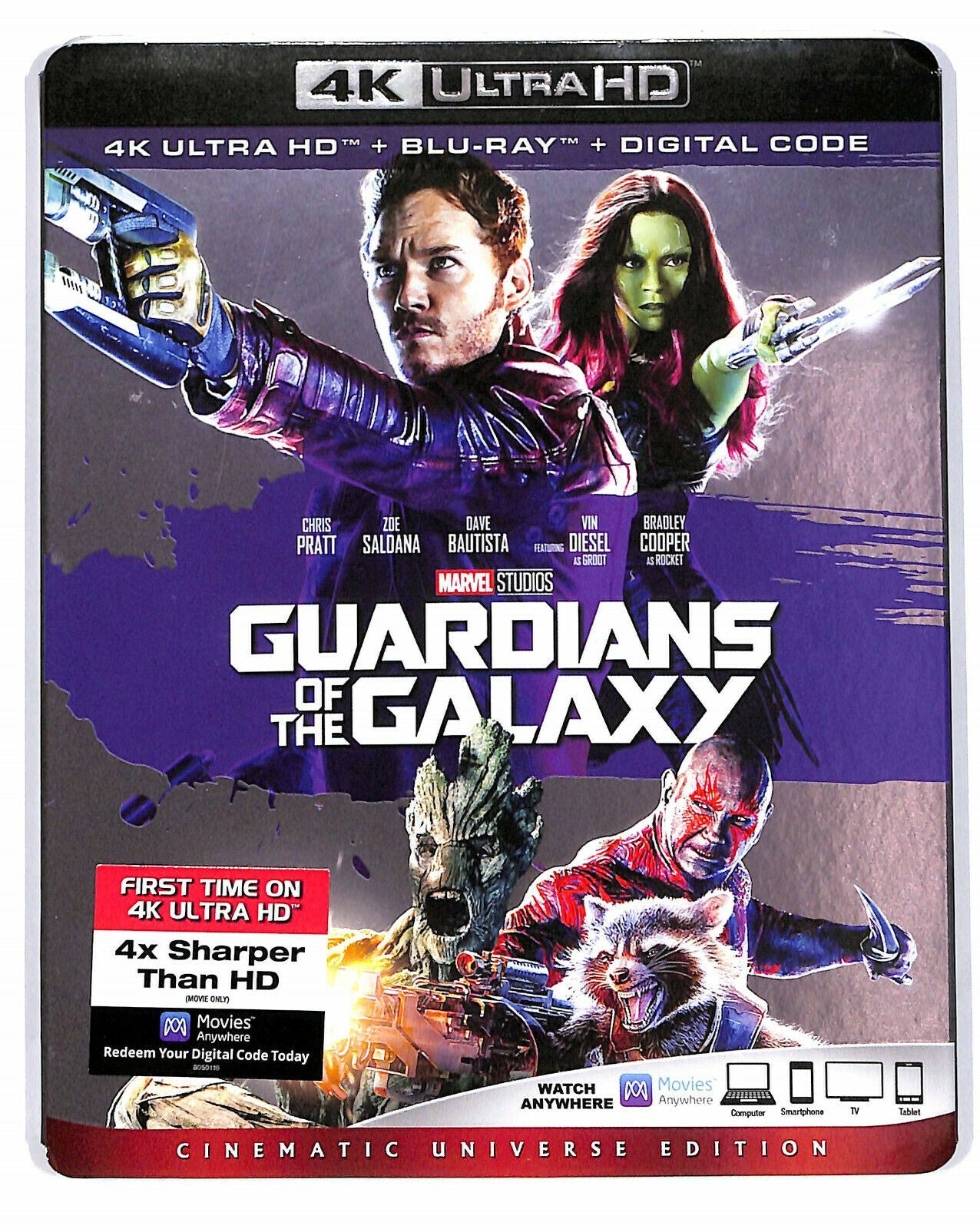 EBOND Guardians Of The Galaxy 4k Ultra Hd + BLURAY D591136