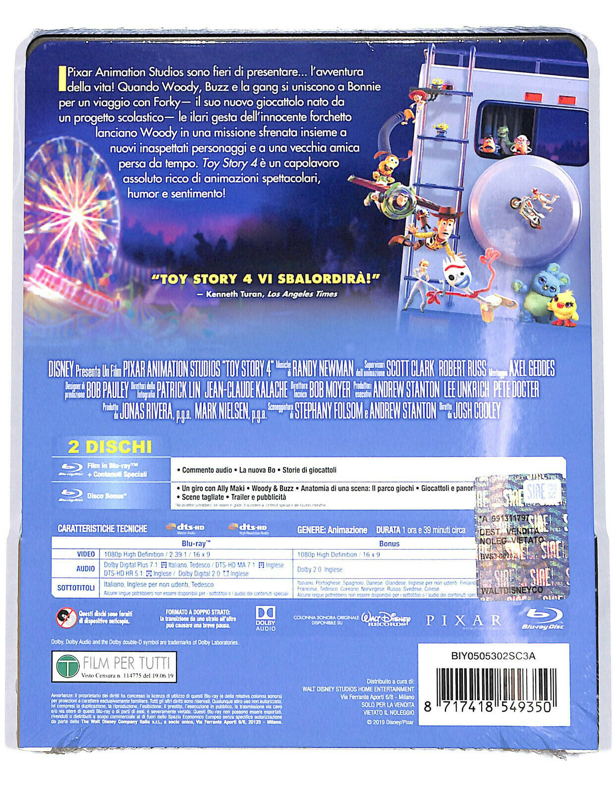 EBOND Toy Story 4  BLURAY  Steelbook BLURAY D591142