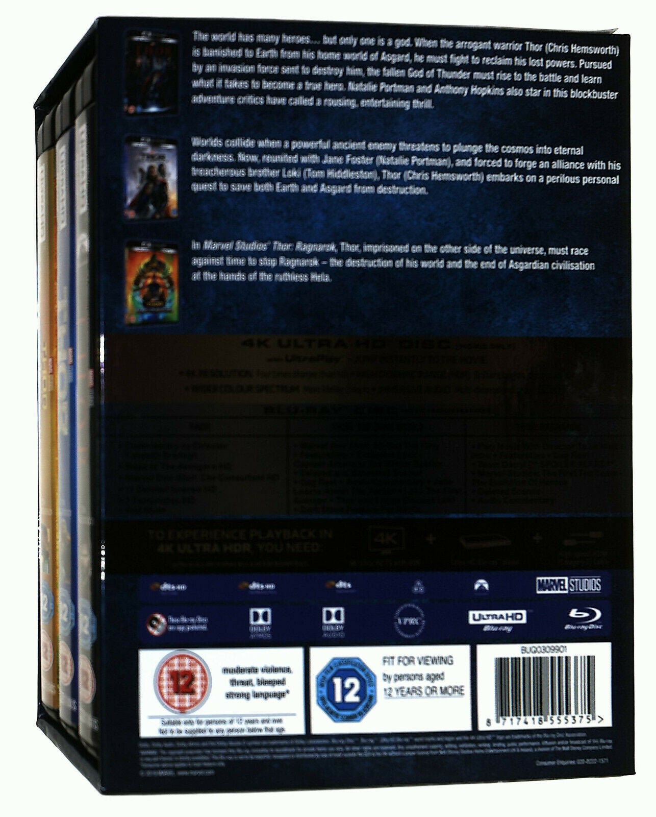 EBOND Thor: 3-movie Collection BLURAY Uk Edition BLURAY D591403