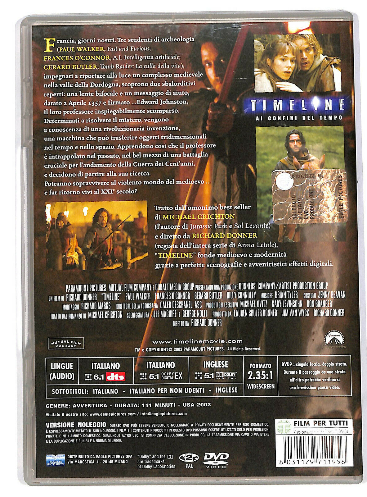 EBOND Timeline - Ai Confini Del Tempo  DVD D591912