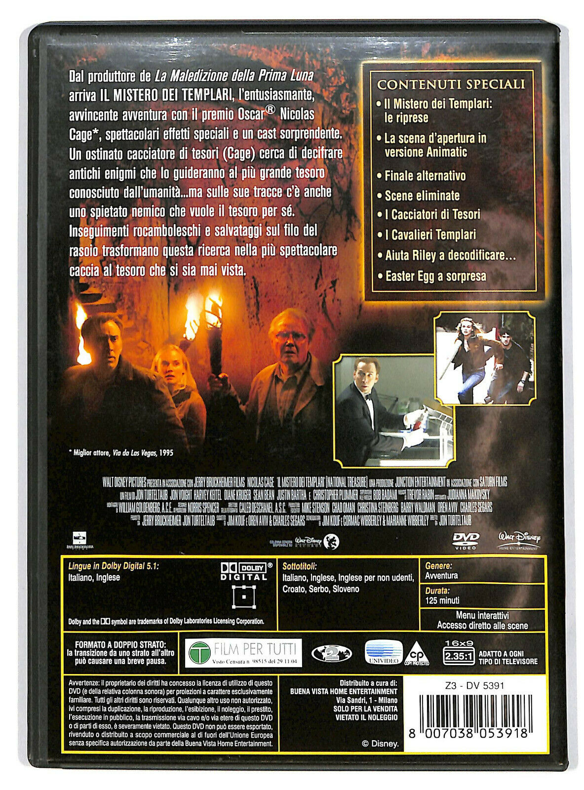 EBOND Il Mistero Dei Templari - National Treasure DVD D592148