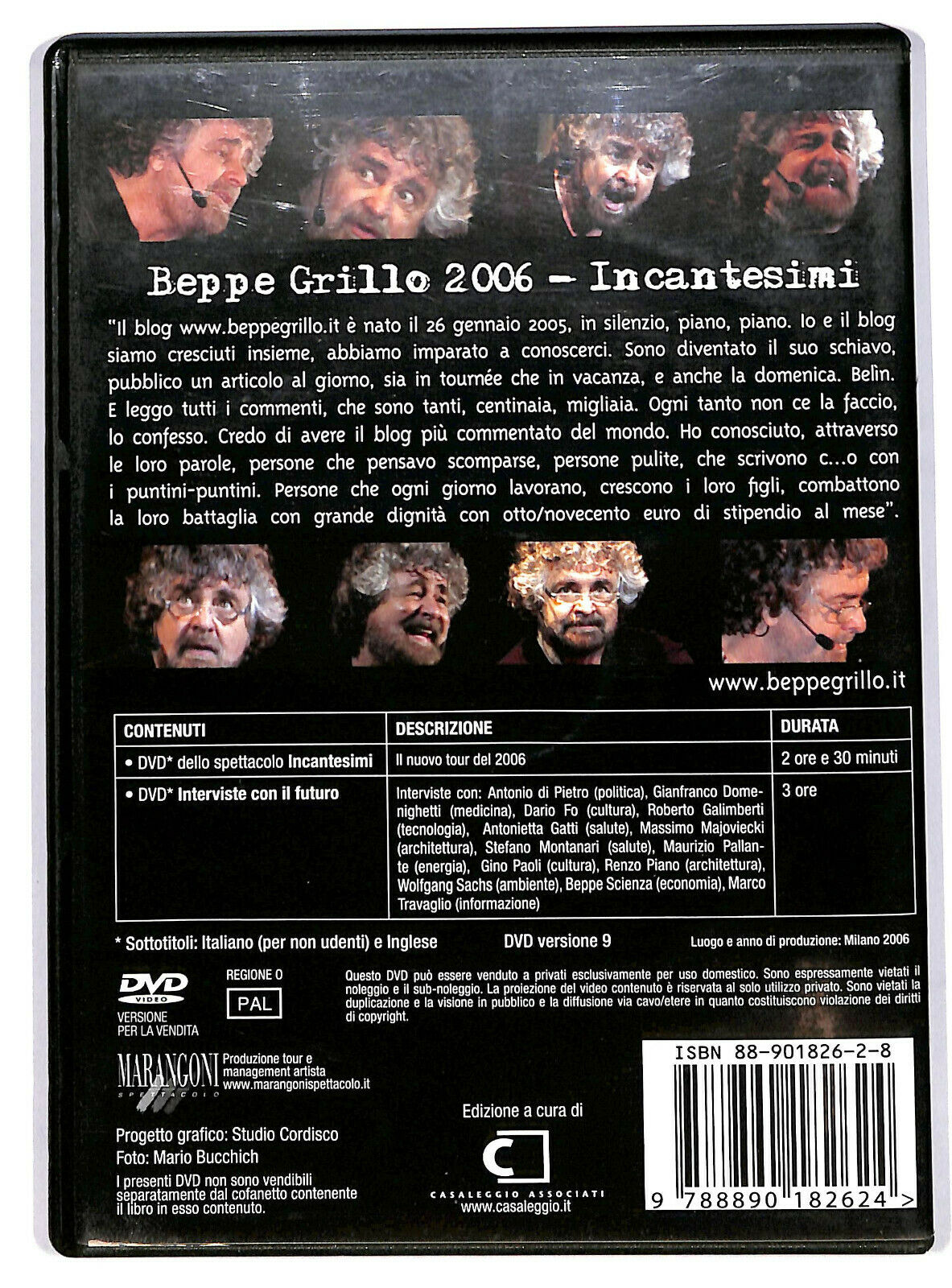 EBOND Beppe Grillo 2006 Incantesimi  DVD D592463