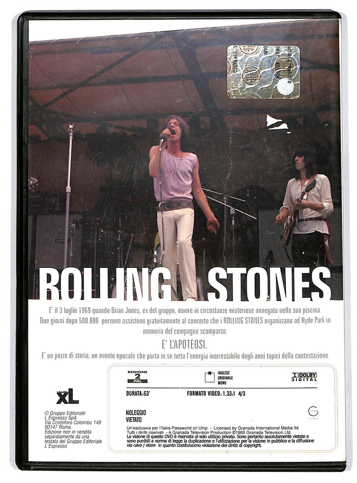 EBOND Rolling Stones – The Stones  In The Park DVD Editoriale D592759