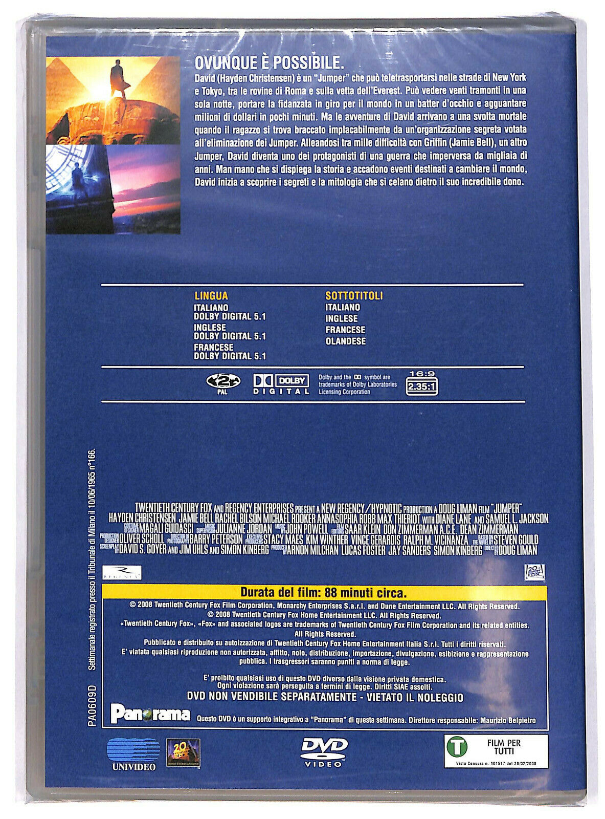 EBOND Jumper - Senza Confini  DVD  Editoriale D593350