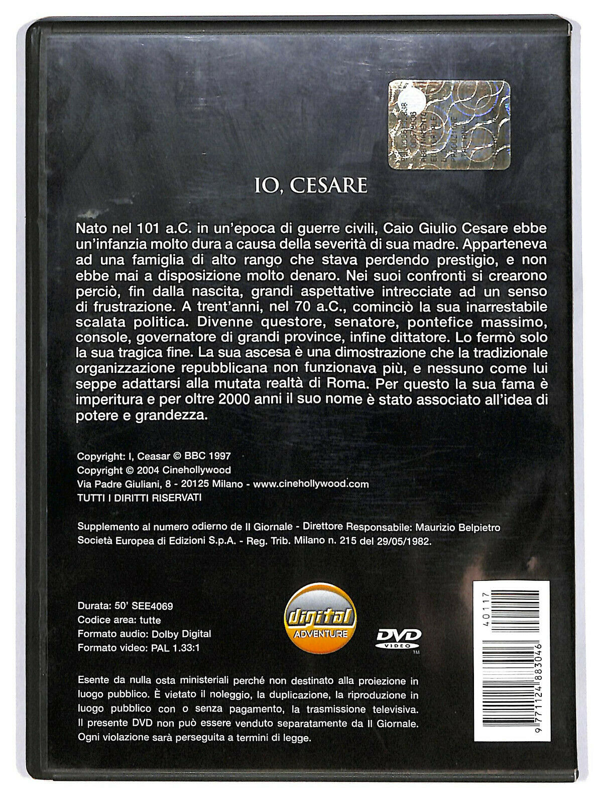 EBOND Io, Cesare  DVD  Editoriale D594209