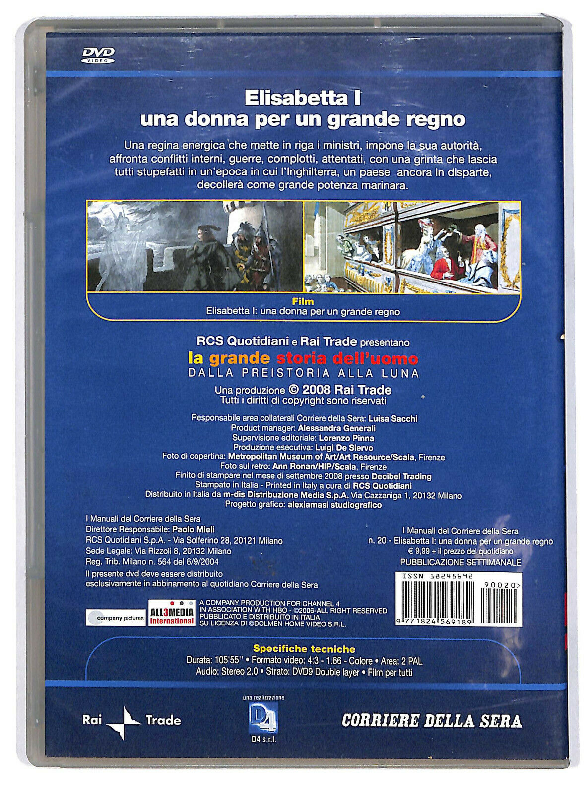 EBOND Elisabetta I  Una Donna Per Un Grande Regno Vol.20 DVD Editoriale D594232