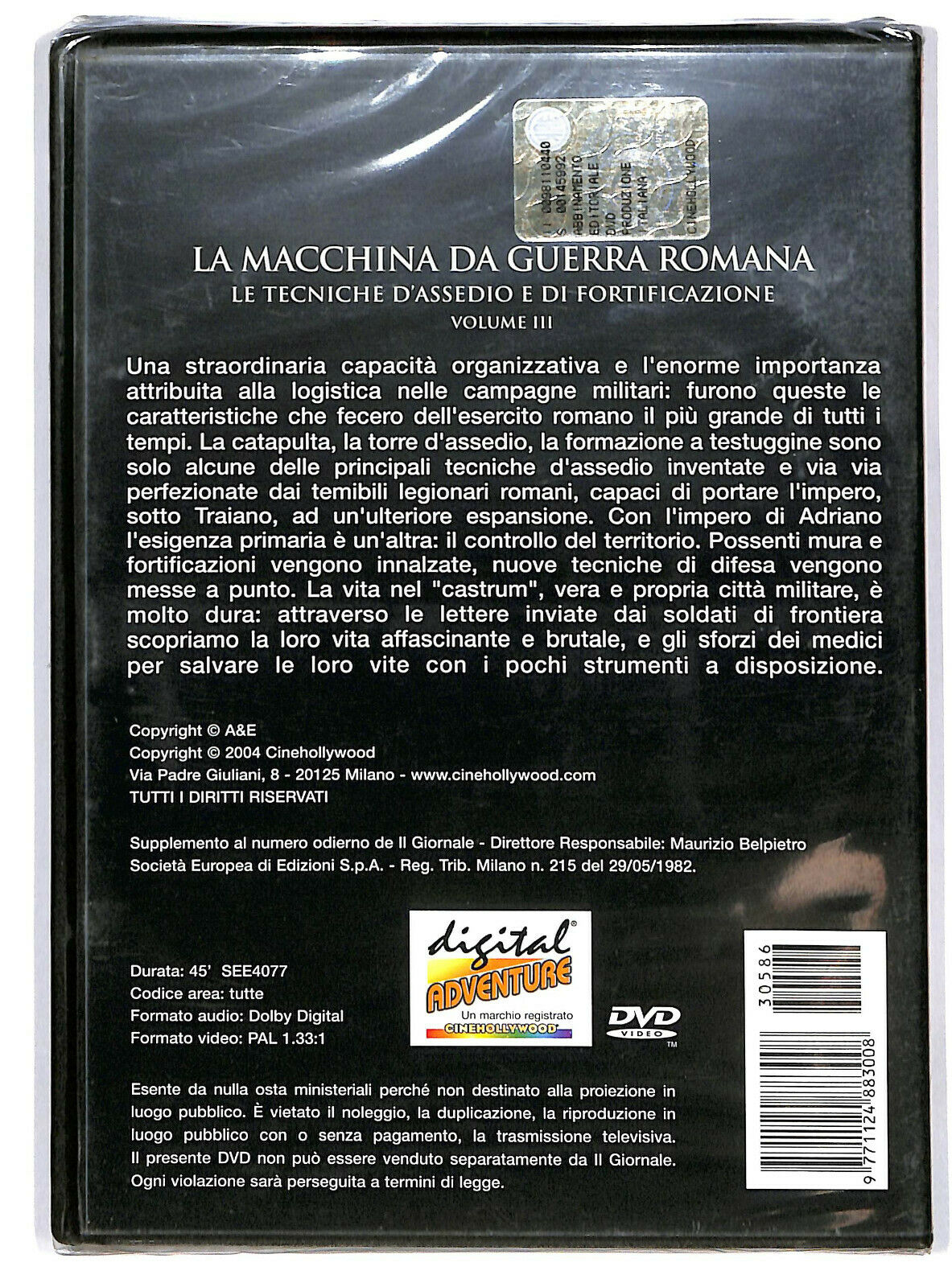EBOND La Macchina Da Guerra Romana Vol. Iii DVD  Editoriale D594240