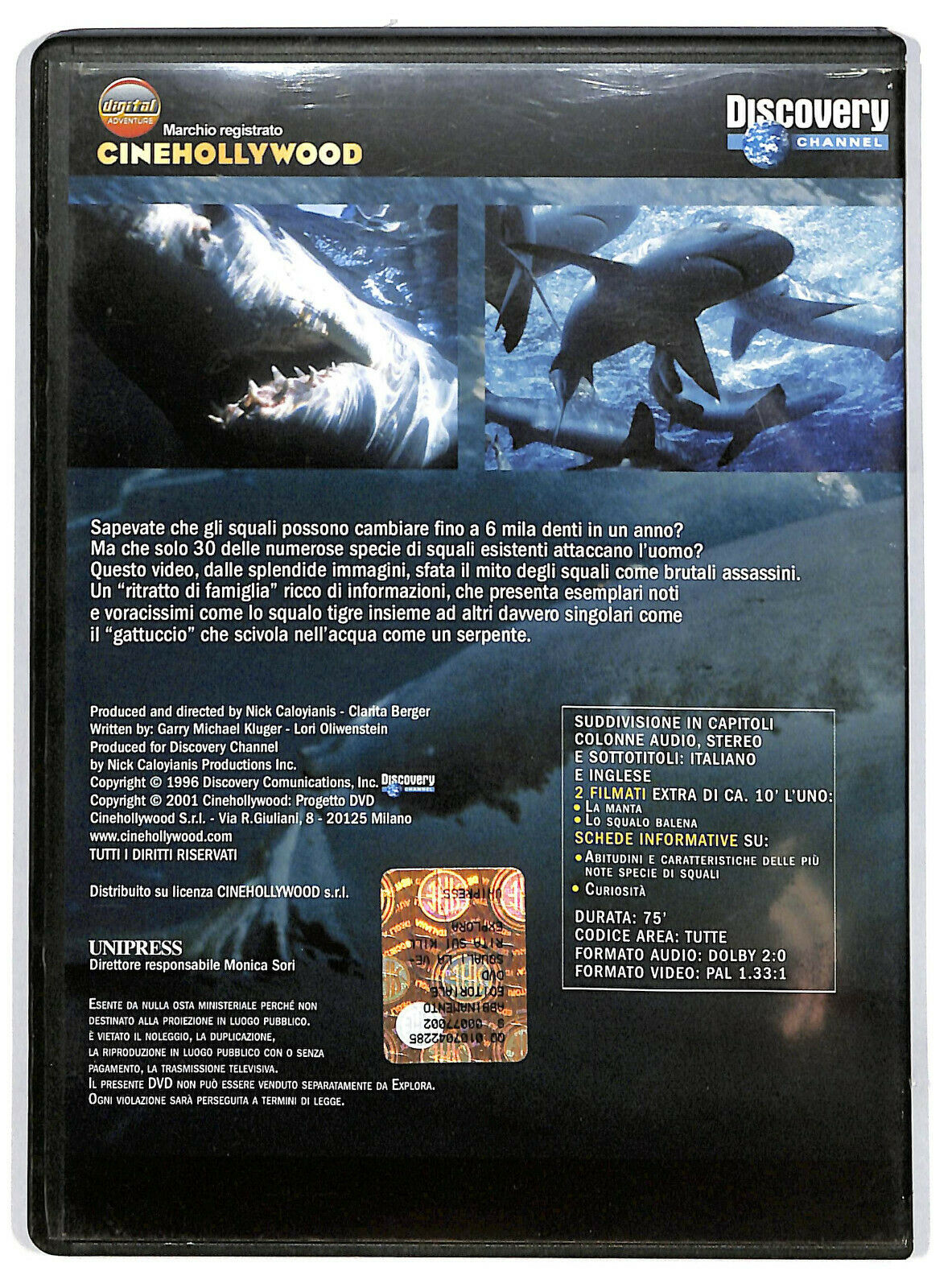 EBOND Squali La Verita Sui Killer Dei Mari Vol.2 DVD Editoriale D594258
