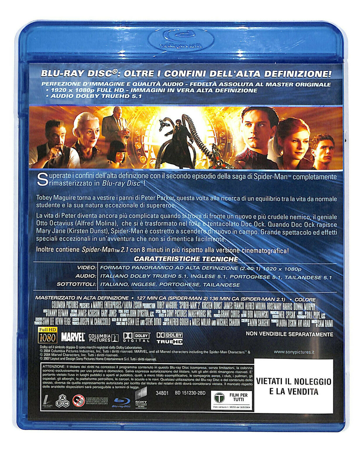 EBOND  Spider-man 2 BLURAY  Editoriale BLURAY D594367