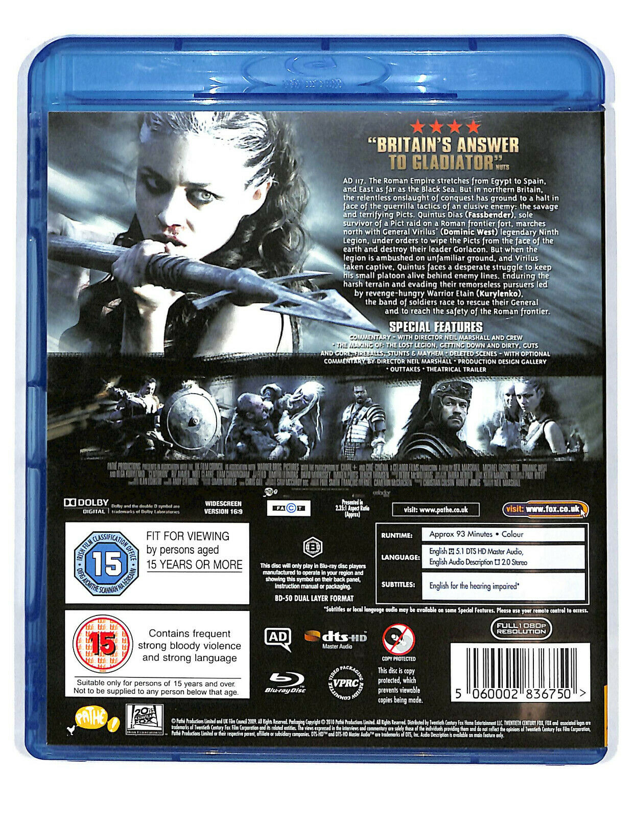 EBOND Centurion   BLURAY Uk Edition BLURAY D594409