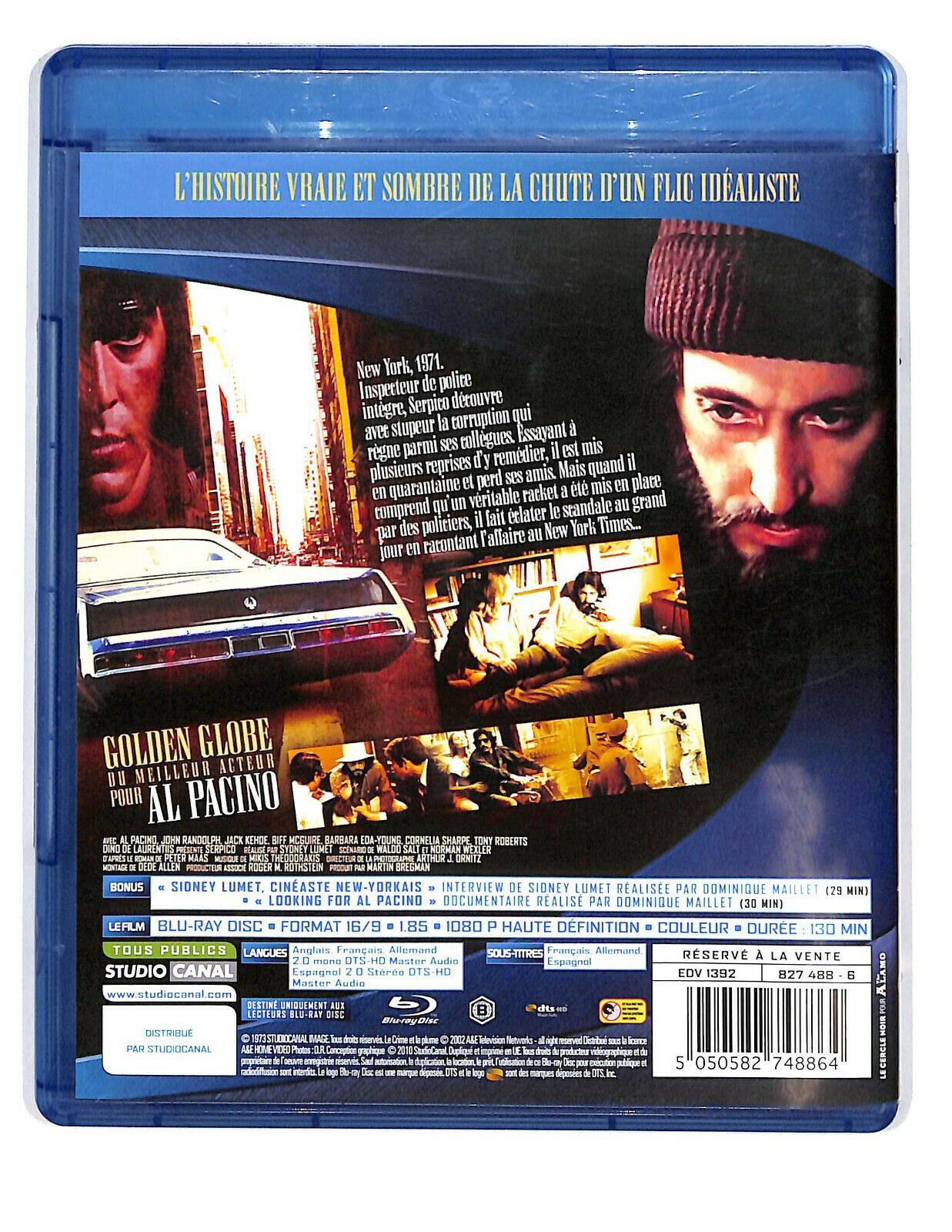 EBOND  Serpico (1973) BLURAY Edizione Francia BLURAY D594422