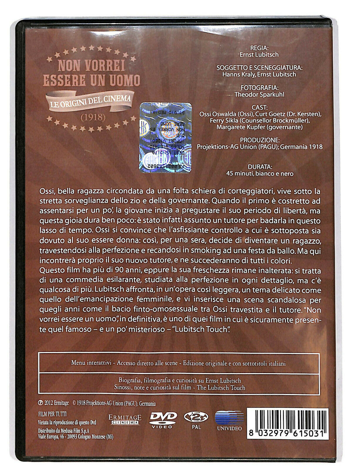 EBOND Non Vorrei Essere Uomo   ( 1918 ) DVD D594829