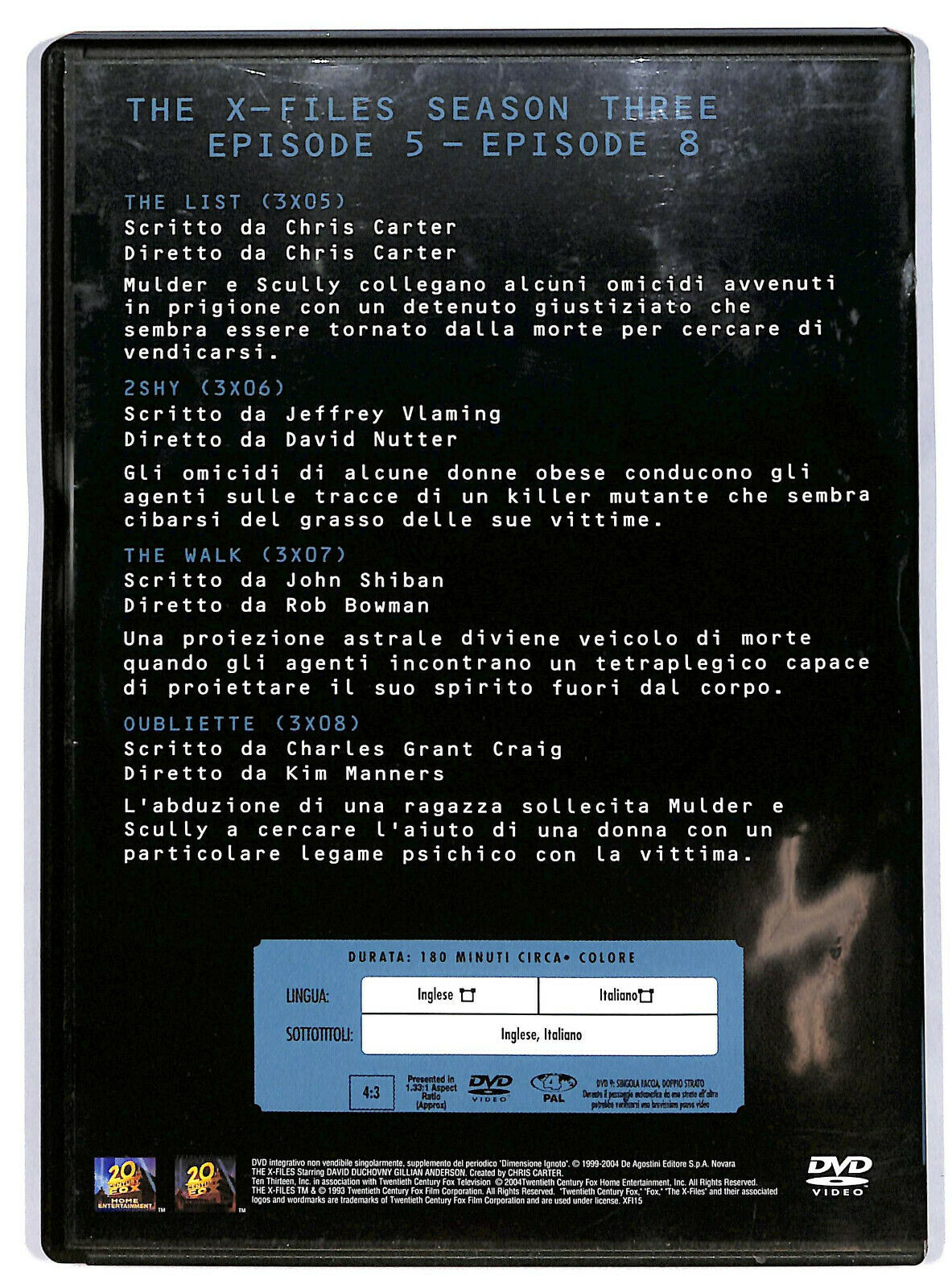 EBOND The X-files Collection Stagione 3 Volume 2 DVD  Editoriale D594956