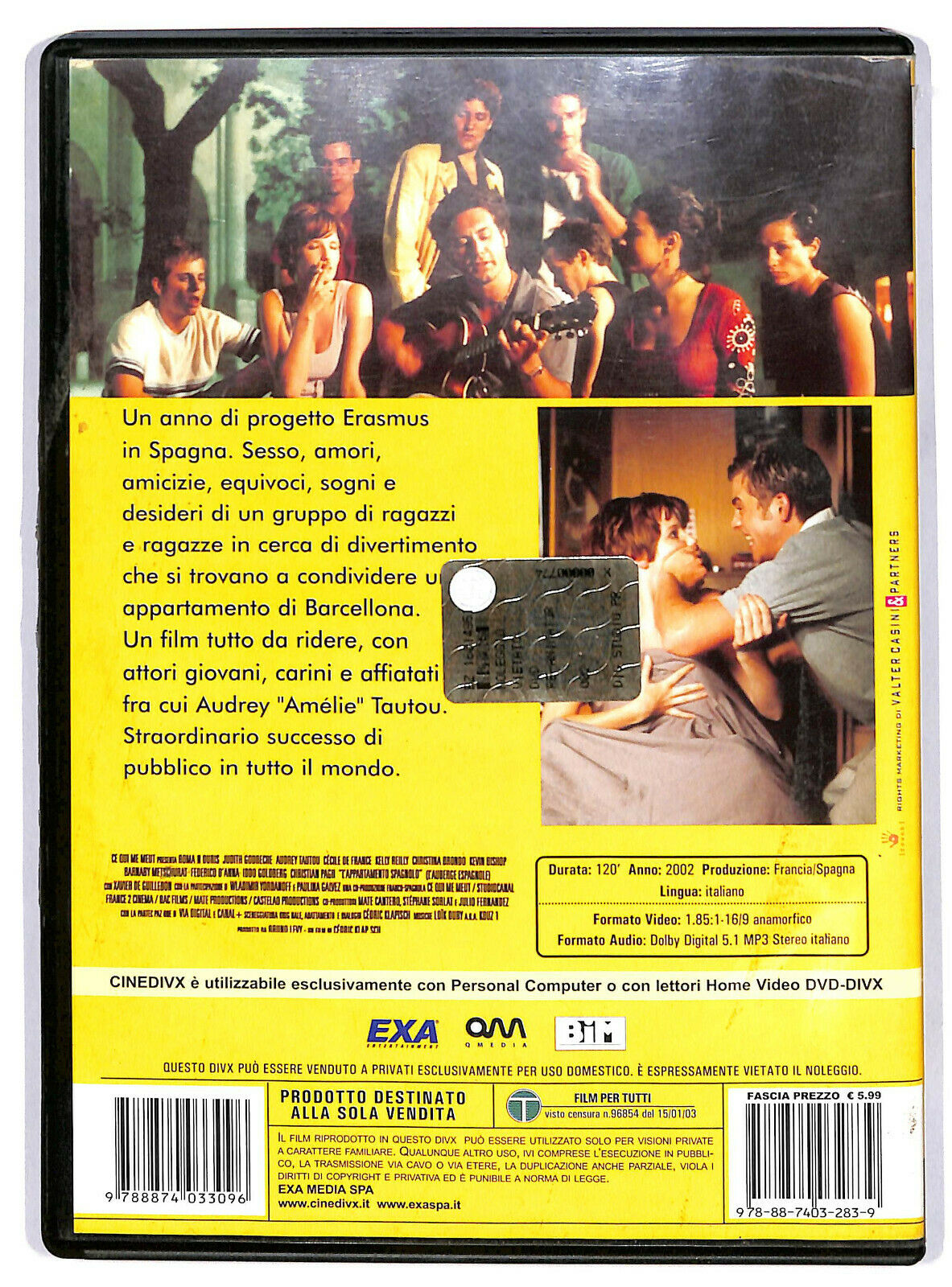 EBOND L'appartamento Spagnolo  DVD Cinedivx D595003