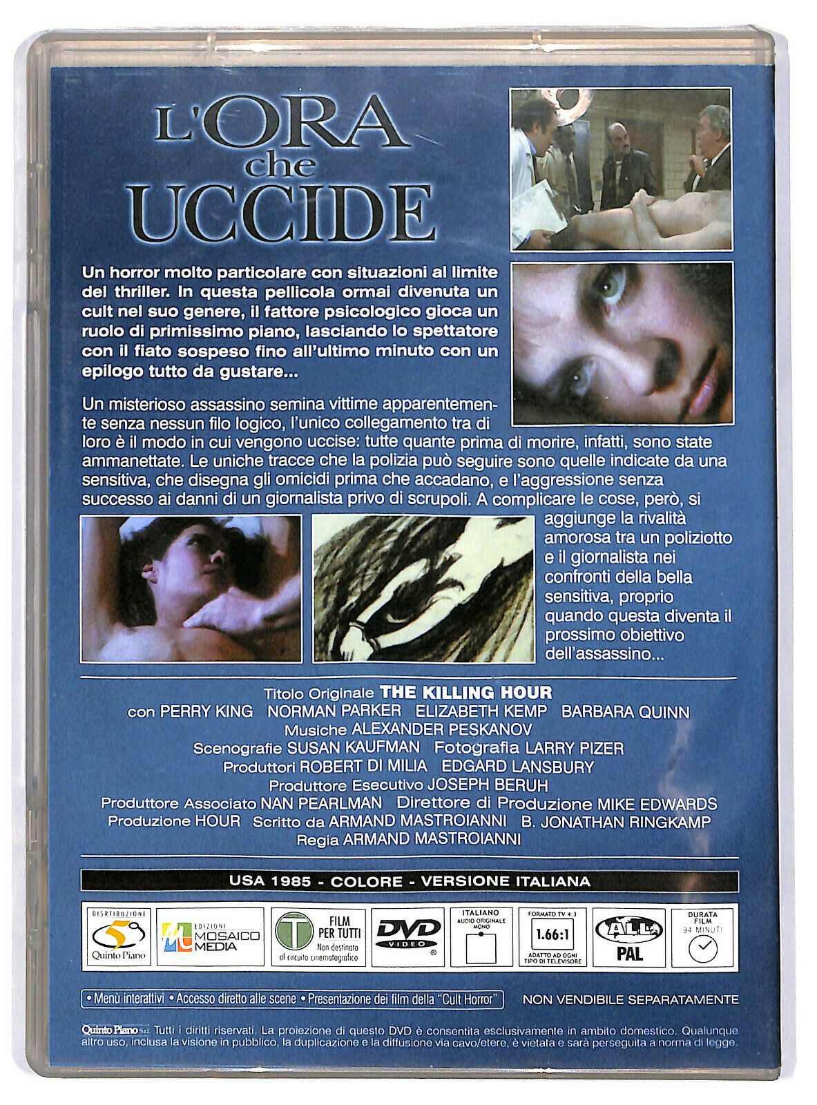 EBOND   L' Ora Che Uccide DVD  Editoriale D595017