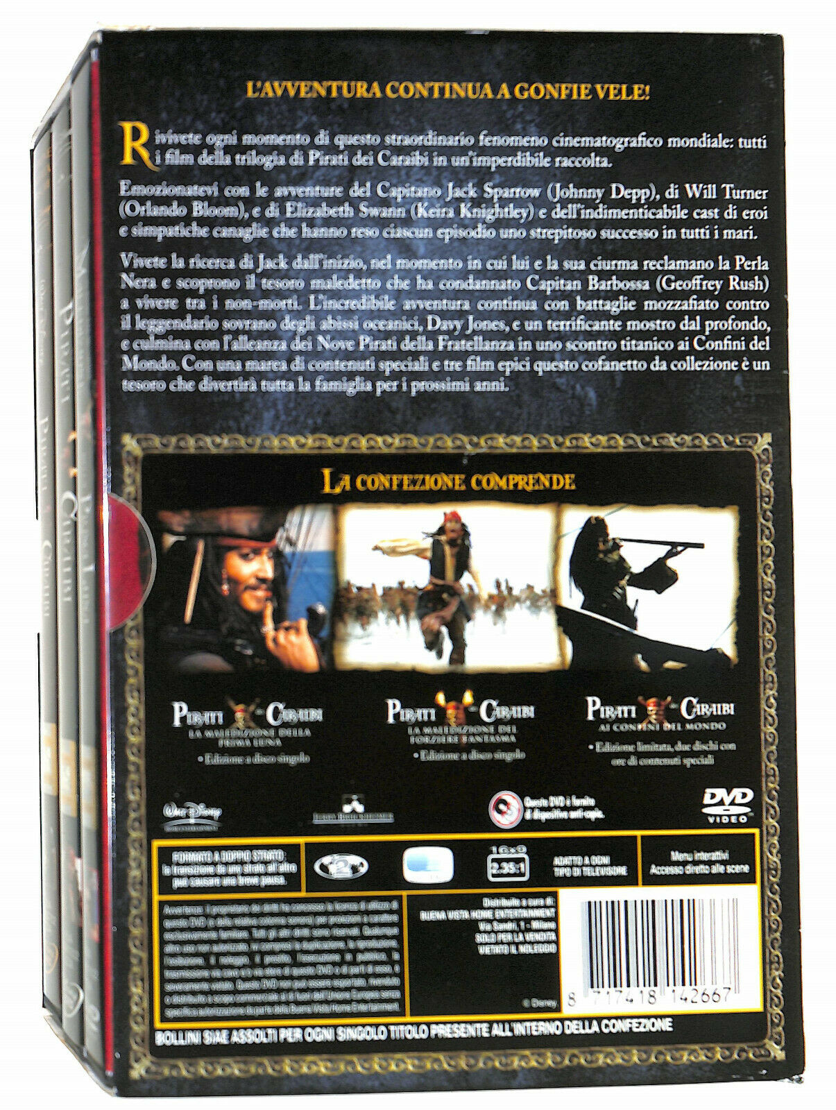 EBOND Pirati Dei Caraibi. La Trilogia  DVD D595023