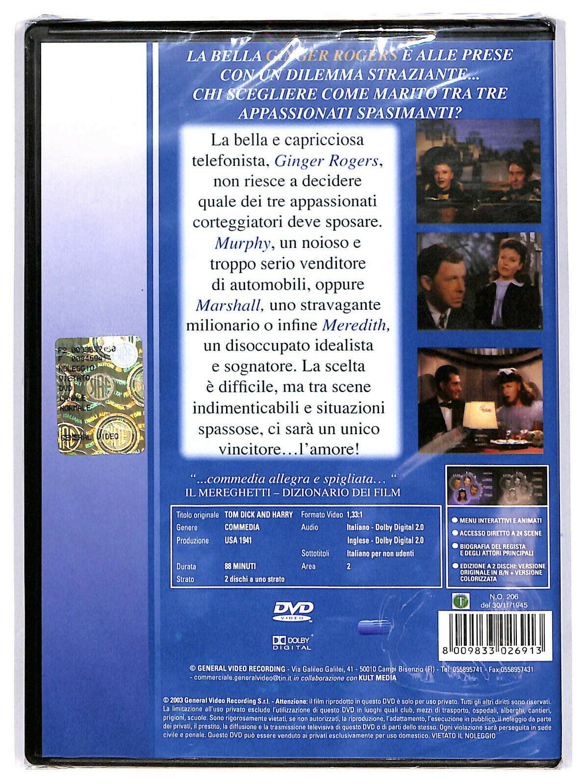 EBOND Tom, Dick e Harry 2 Dischi  DVD D595509