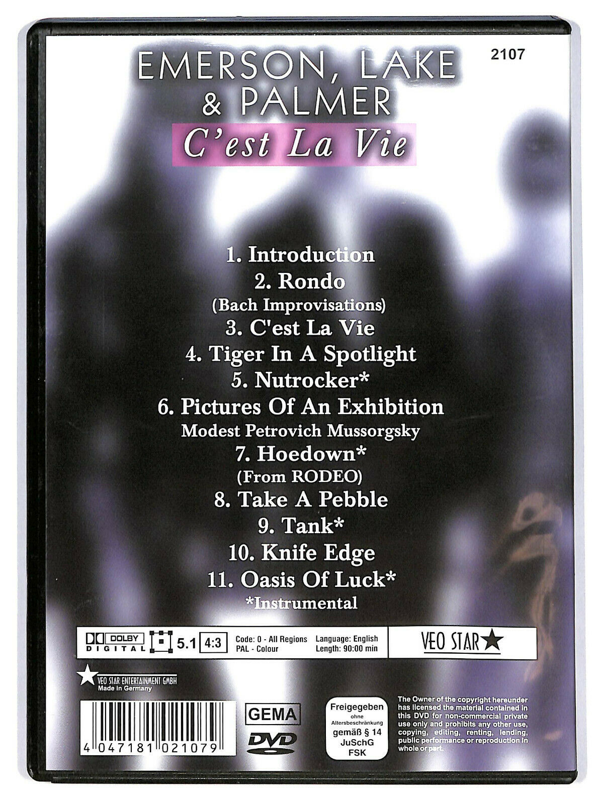 EBOND  Lake Emerson & Palmer - C'est La Vie DVD D595534