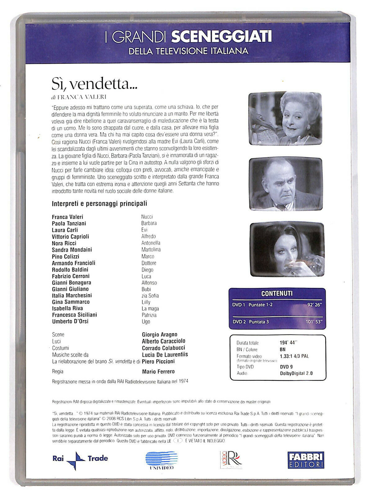 EBOND Si, Vendetta ... Puntate 1-4 DVD  Editoriale D596202