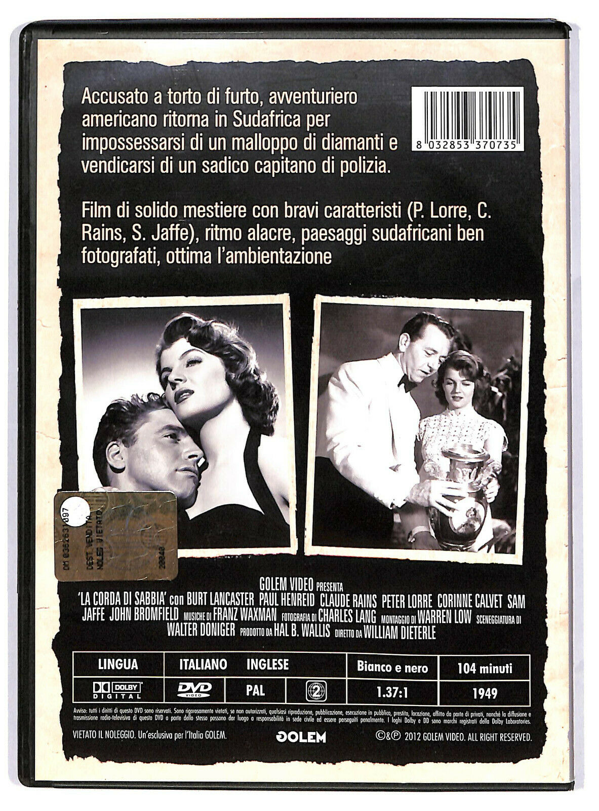 EBOND La Corda Di Sabbia  DVD D596505