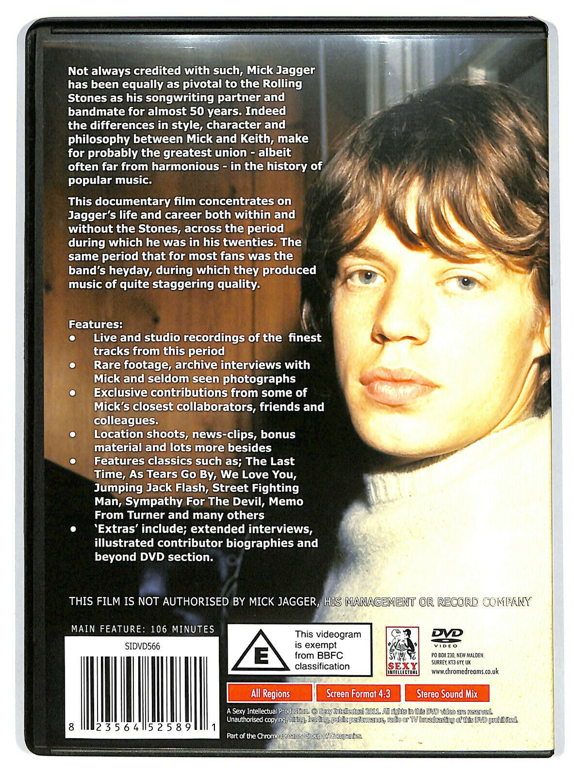 EBOND Mick Jagger Roaring 20's DVD Uk Edition D597050