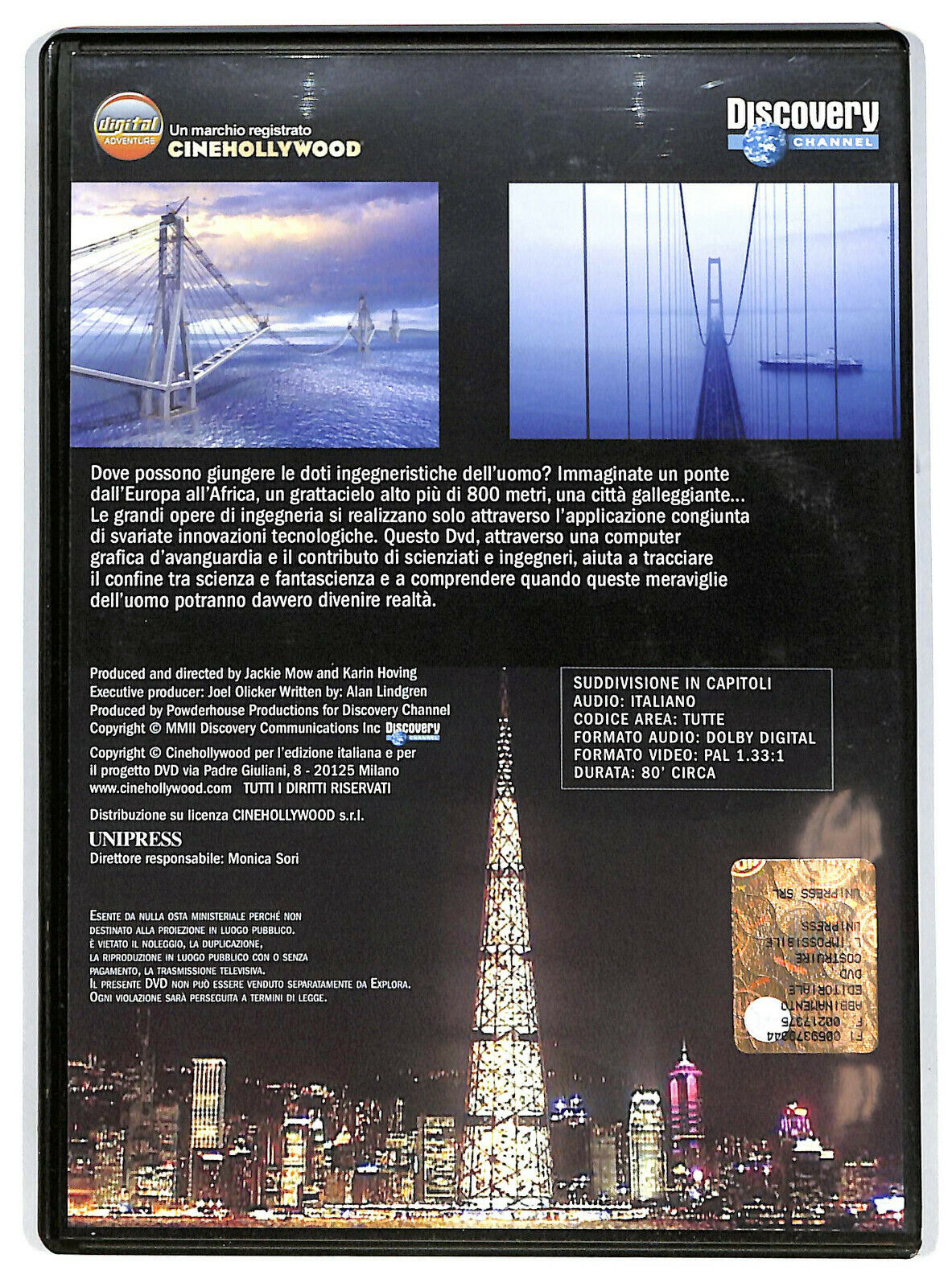 EBOND Costruire L' Impossibile  DVD  Editoriale D597109