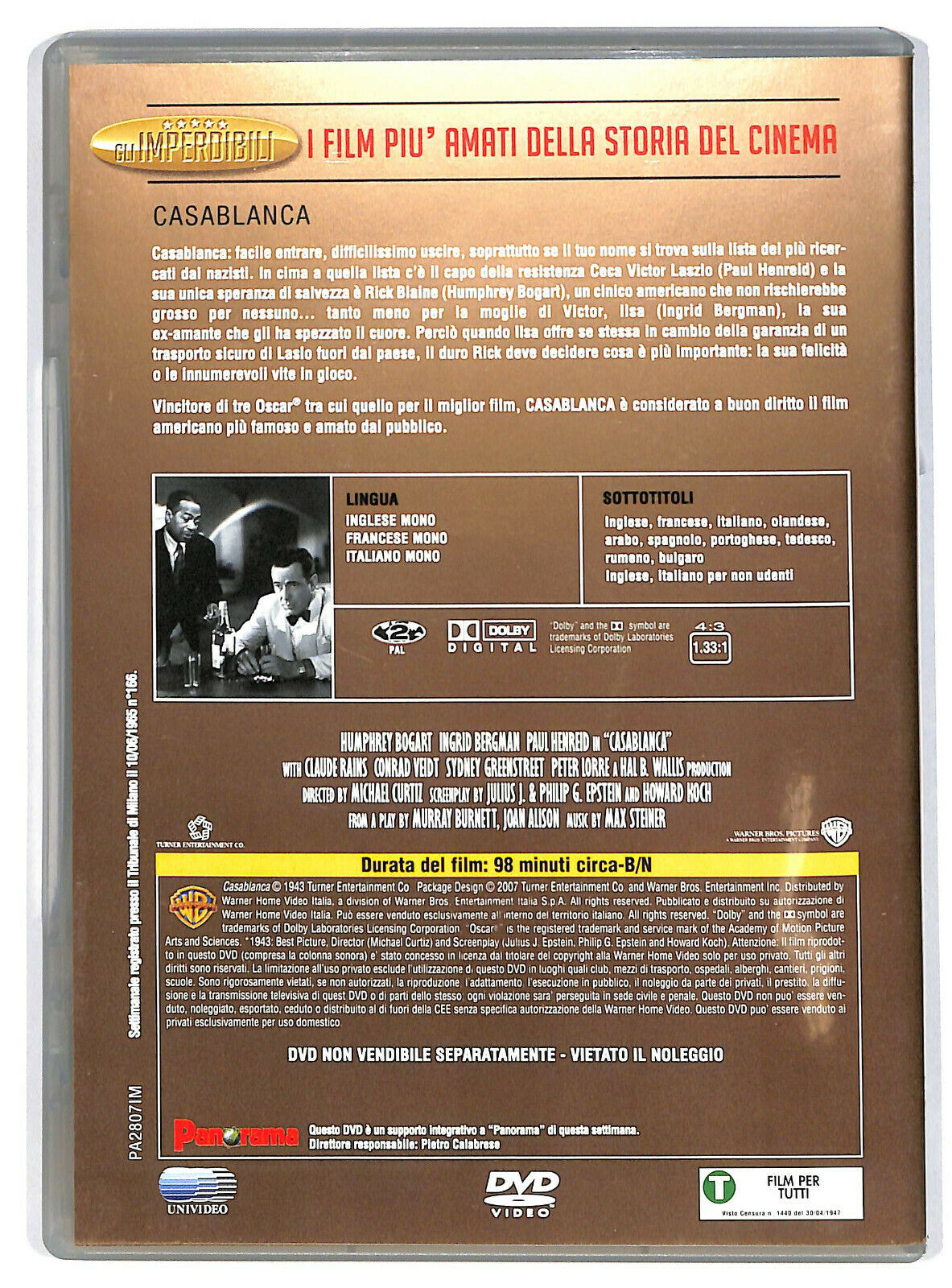 EBOND Ebondcasablanca   DVD  Editoriale D597155
