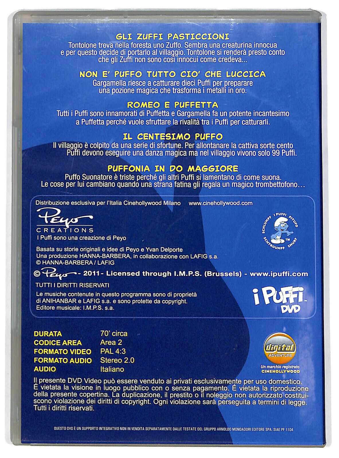 EBOND I Puffi - Romeo e Puffetta  DVD  Editoriale D597359