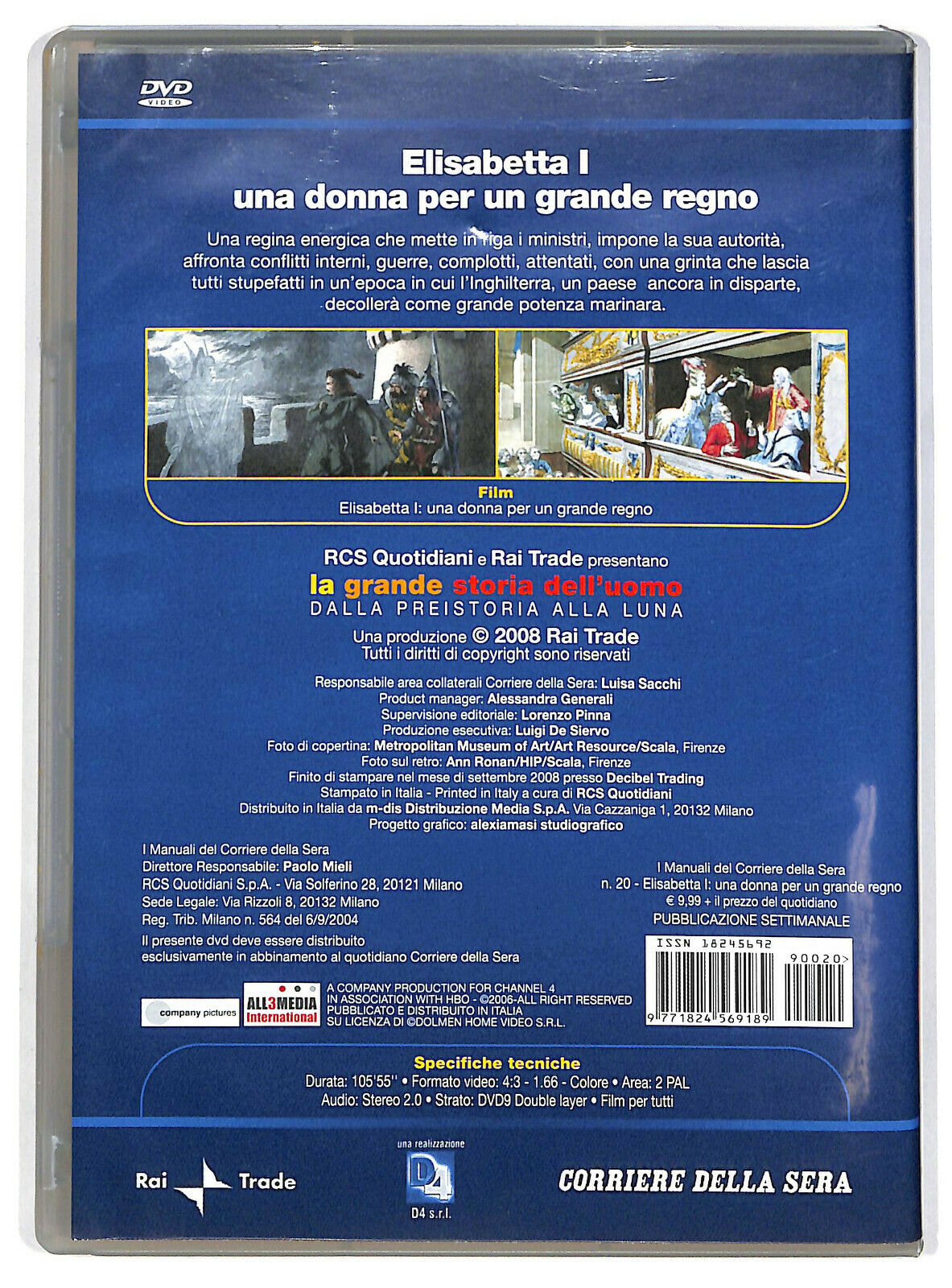 EBOND Elisabetta I : Una Donna Per Un Grande Regno Vol.20 DVD Editoriale D597417