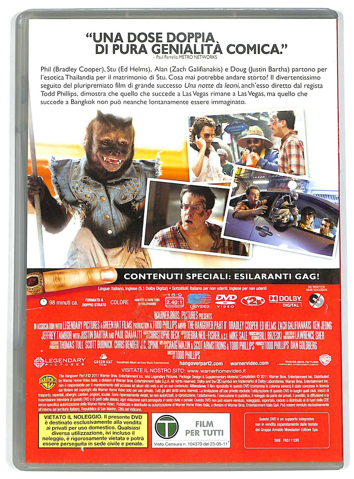 EBOND  Una Notte Da Leoni 2  DVD Editoriale D597907