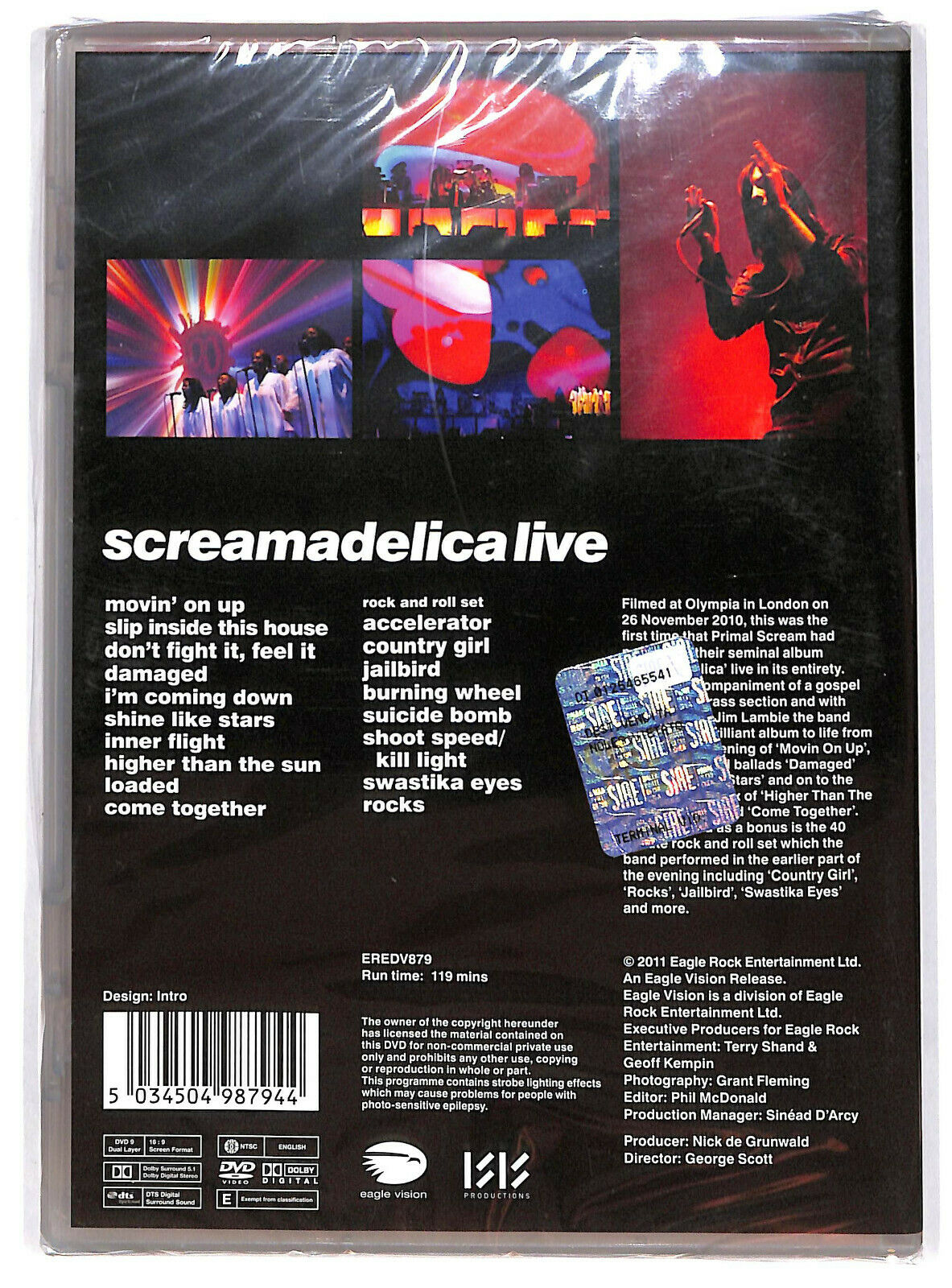 EBOND  Primal Scream – Screamadelica Live DVD D598302