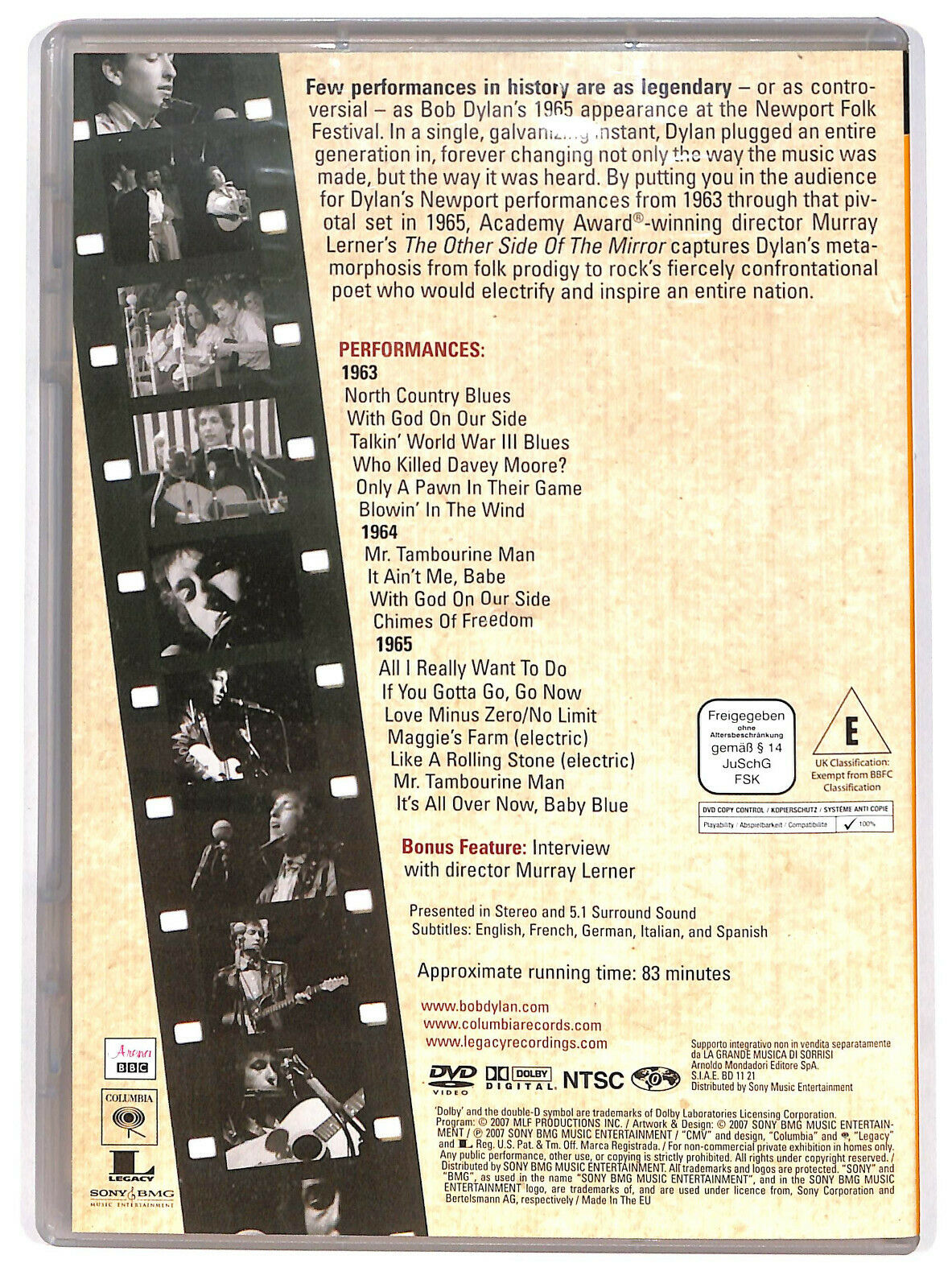 EBOND Bob Dylan – The Other Side Of The Mirror DVD  Editoriale D598306