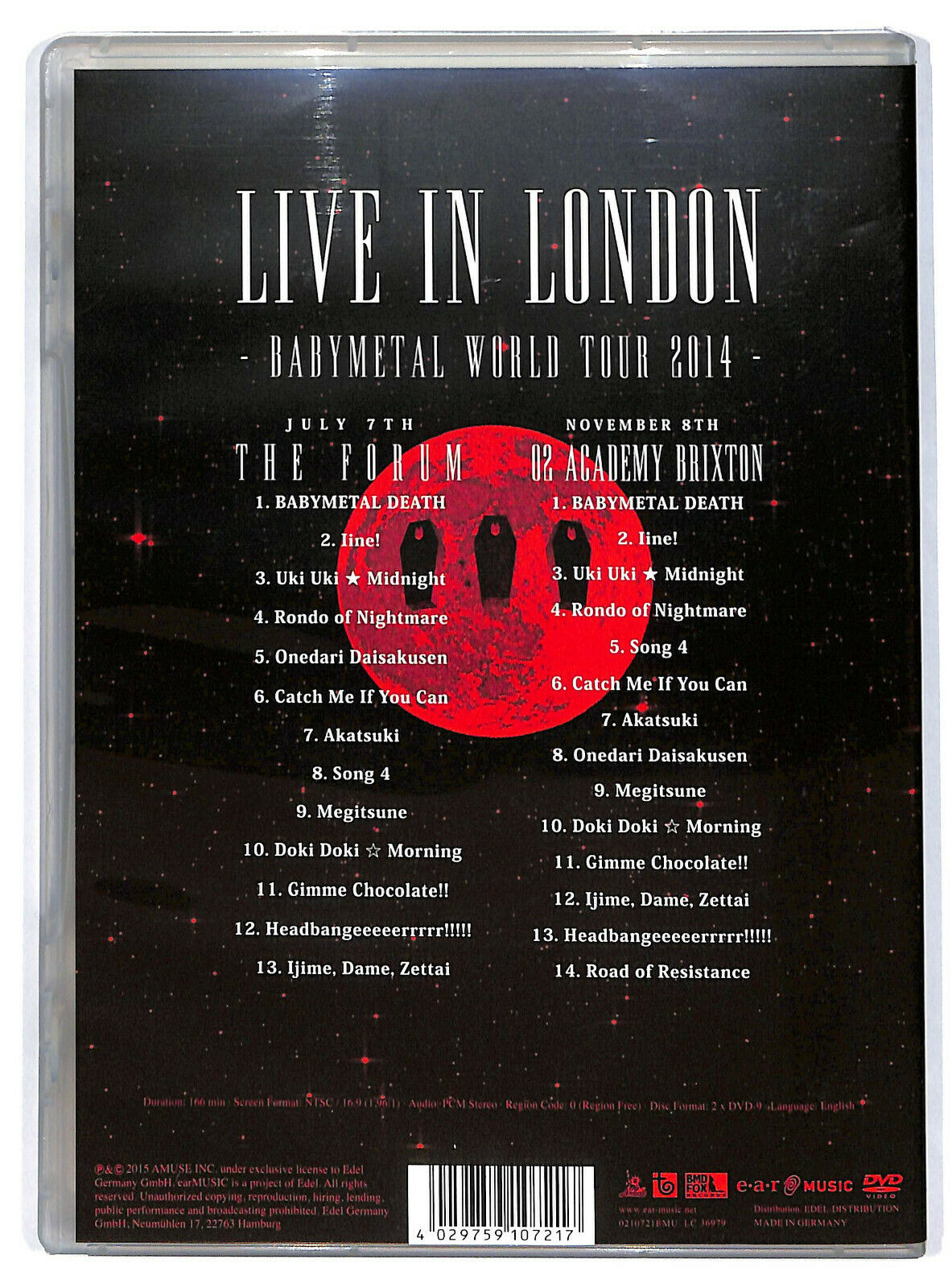 EBOND Babymetal – Live In London -babymetal World Tour 2014 DVD D598353