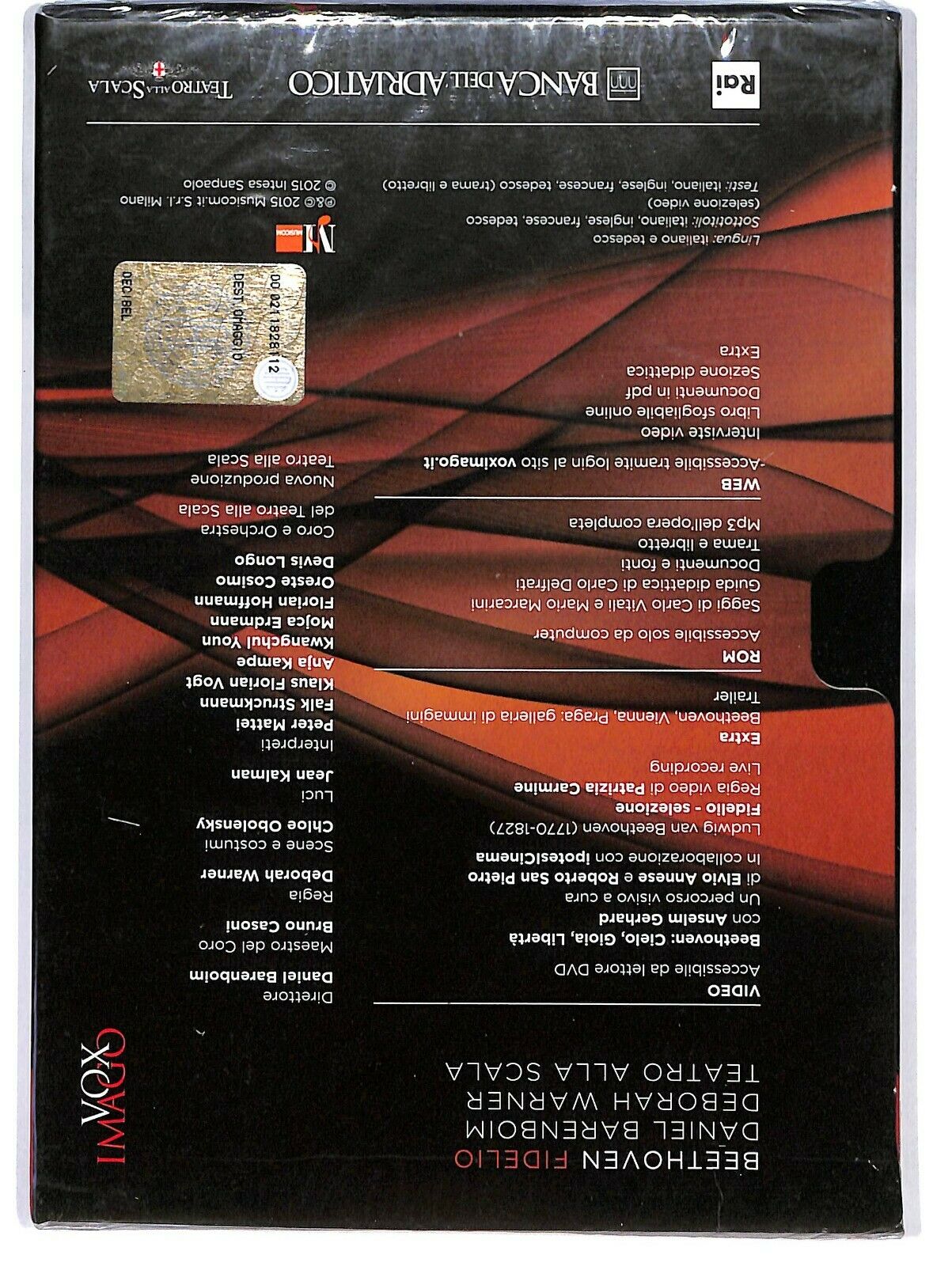 EBOND Beethoven Fidelio - Daniel Barenboim - Deborah Warner La Scala DVD D598804