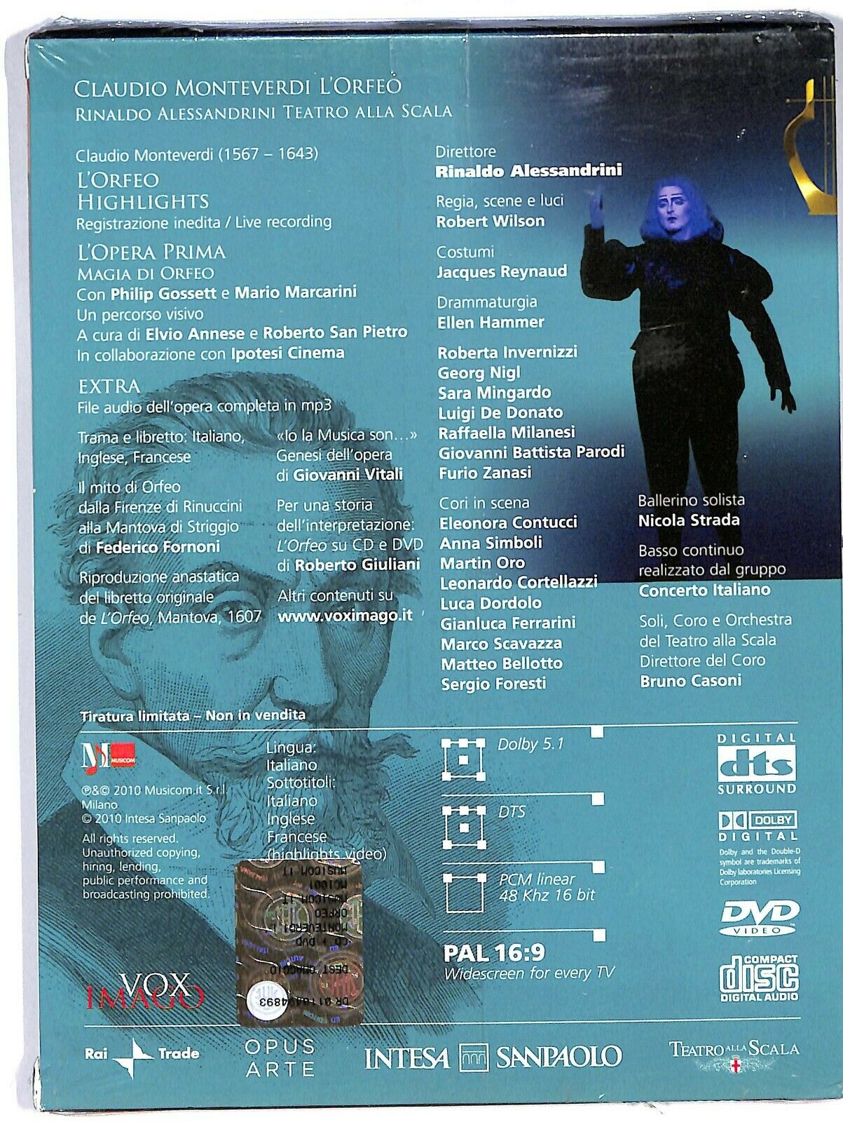 EBOND Claudio Monteverdi - L'orfeo - Rinaldo Alessandrini - La Scala DVD D598809